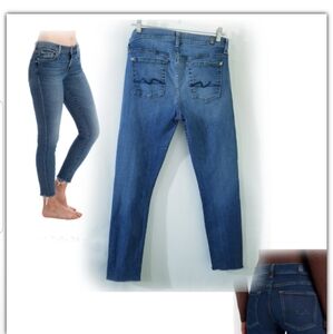 7 for mankind skinny crop jeans